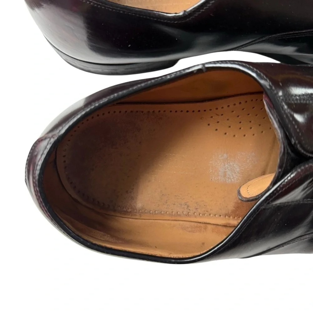 4/$25 Johnston & Murphy Cap Toe Oxford Shoes Burgundy Leather Men’s Size 10.5